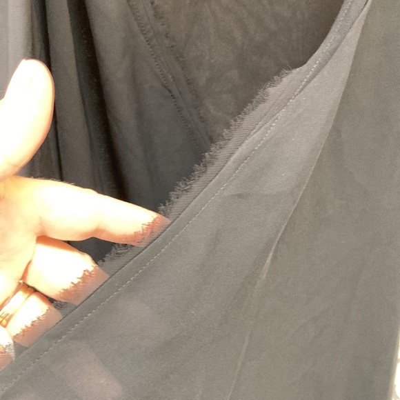 All Saints sheer faux wrap top - Picture 3 of 5